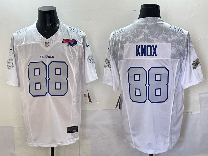 Men Buffalo Bills #88 Knox Nike White 2025 Rivalries Collection Limited NFL Jersey 004->buffalo bills->NFL Jersey